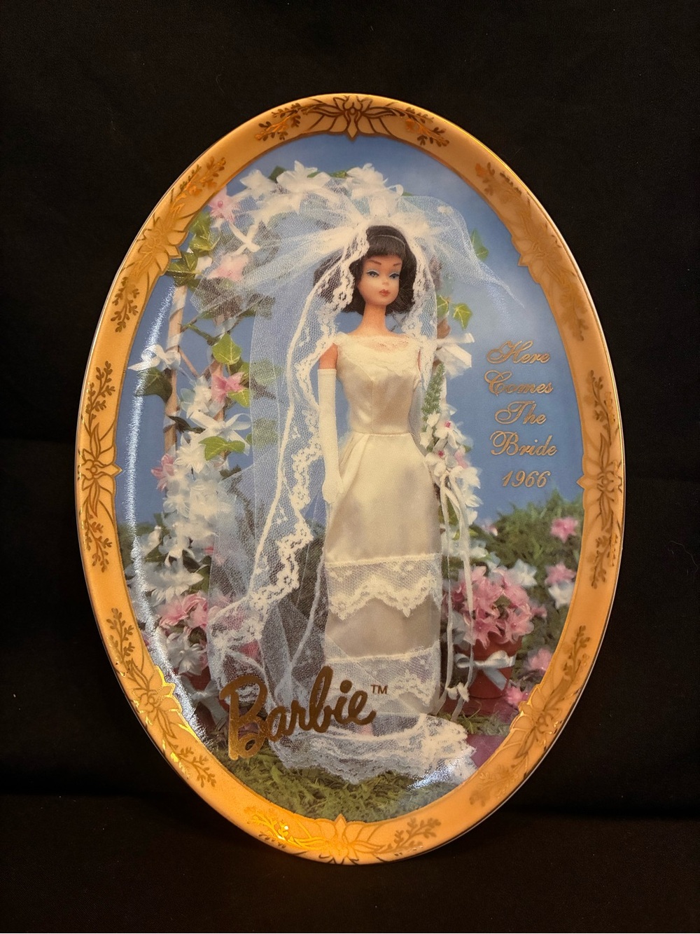 1995 Vintage Barbie “Here Comes the Bride 1966” | Enesco | Collector Plate